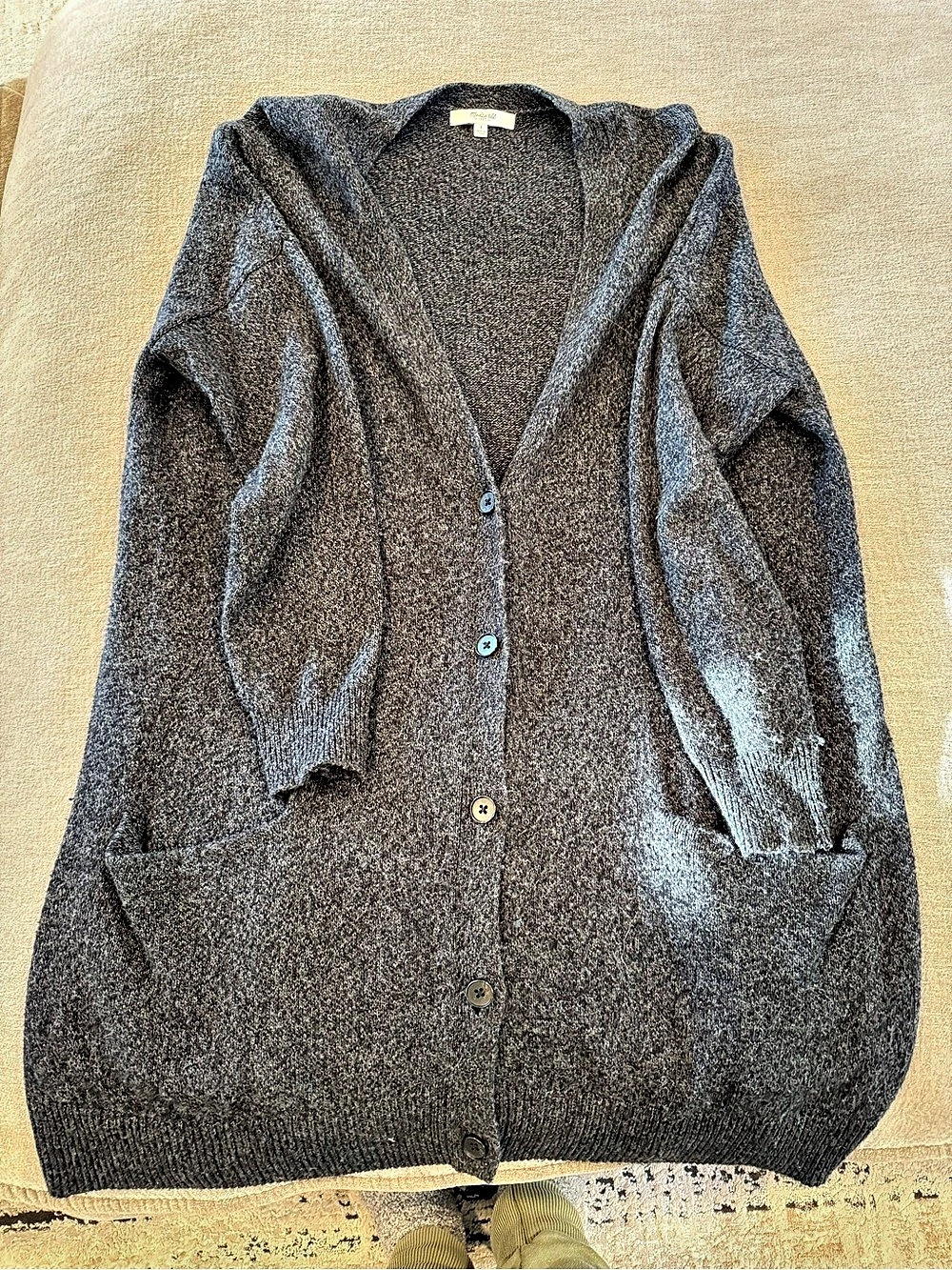 Madewell Charcoal Cardigan Size Small